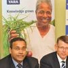 (From left to right) R Mukundan, Managing Director, Tata Chemicals and Terje Knutsen. Senior VP and Head of Crop Nutrition, in Mumbai (Pic: Suryakant Niwate)