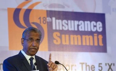 Final nod for global reinsurers' branches likely by January 2017: IRDAI chief T S Vijayan, Chairman, Insurance Regulatory & Development Authority of India, speaking at CII's 18th Insurance Summit in Mumbai (Pic: Kamlesh Pednekar)