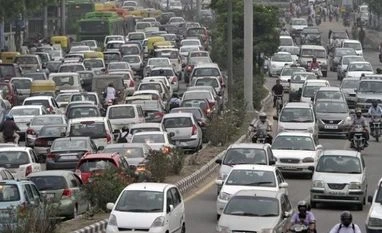 PWD starts work to re-lay Delhi BRT road stretch Heavy traffic moves along a busy road during a power-cut at the traffic light junctions in New Delhi