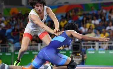 Wrestler Babita loses to Greece's Maria in 53kg Freestyle at Rio Olympics Photo source: Twitter
