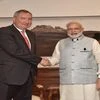 Narendra Modi meets Russian Deputy PM Dmitry Rogozin Photo: Vikas Swarup twitter handle