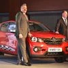 Sumit Sawhney, country CEO and MD Renault India Operations and Rafael Treguer VP Sales and Marketing Renault India at the launch of Kwid 1 Litre. Photo: Sanjay K Sharma