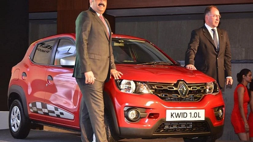 Sumit Sawhney, country CEO and MD Renault India Operations and Rafael Treguer VP Sales and Marketing Renault India at the launch of Kwid 1 Litre. Photo: Sanjay K Sharma Sumit Sawhney, country CEO and MD Renault India Operations and Rafael Treguer VP Sales and Marketing Renault India at the launch of Kwid 1 Litre. Photo: Sanjay K Sharma