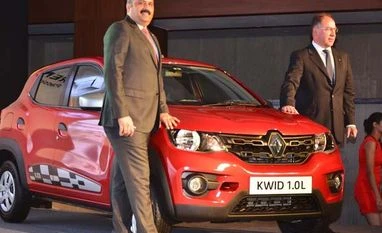 Renault India aims to launch one product a year till 2020 to hasten growth Sumit Sawhney, country CEO and MD Renault India Operations and Rafael Treguer, VP Sales and Marketing Renault India at the launch of Kwid. File Photo: Sanjay Sharma