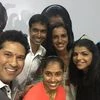 Cricket legend Sachin Tendulkar with P V Sindhu, Sakshi Malik, Dipa Karmakar and Pullela Gopichand. Photo: Sachin Tendulkar Twitter Handle