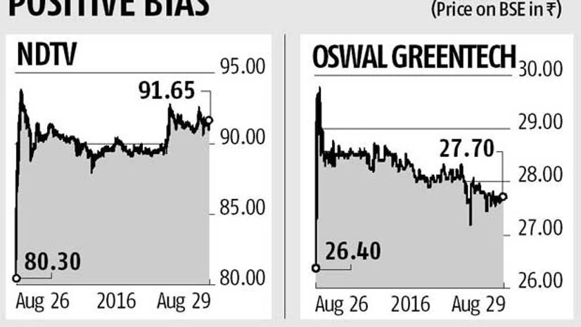 Oswals sell part-stake in NDTV for Rs 51 cr Oswals sell part-stake in NDTV for Rs 51 cr