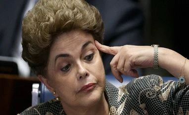 Venezuela freezes Brazil ties after Rousseff removal Suspended Brazilian President Dilma Rousseff reacts during her impeachment trial, Photo: AP/PTI