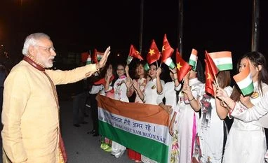 PM Modi accorded ceremonial welcome on arriving in Vietnam Narendra Modi, India, Vietnam