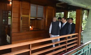 PM Modi visits Ho Chi Minh's stilt house Narendra Modi, India, Vietnam
