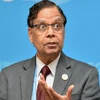 Vice Chairman of Niti Aayog Arvind Panagariya talking to the media during the G20 Summit in Hangzhou