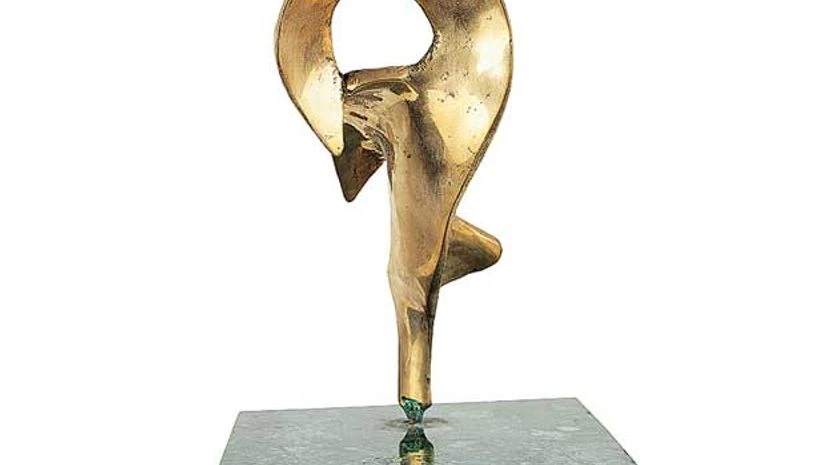 Sankho Chaudhuri's Untitled bronze sculpture Sankho Chaudhuri's Untitled bronze sculpture