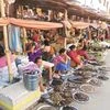 Ima Market in Imphal, which is popular for dried fish and fresh vegetables