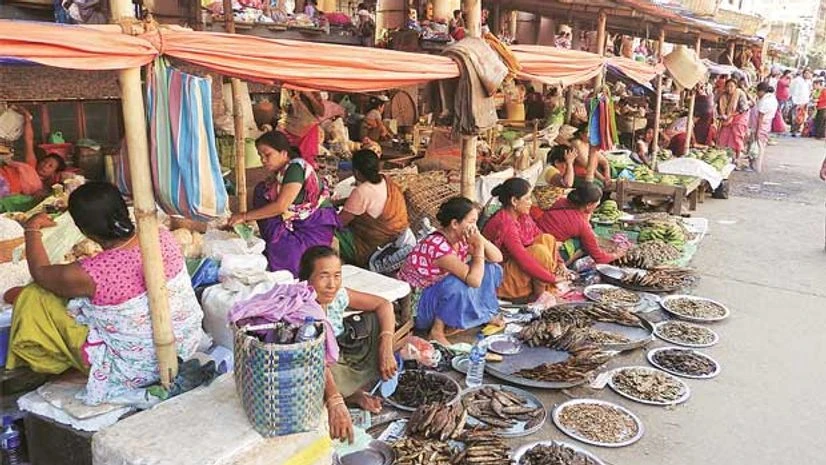 Ima Market in Imphal, which is popular for dried fish and fresh vegetables Ima Market in Imphal, which is popular for dried fish and fresh vegetables
