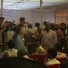 Police officials pacifying the protesters during the public meeting (Image courtesy: R Krishna Das)