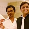 Uttar Pradesh Chief Minister Akhilesh Yadav launches  'Kisan Bima Yojna' with Bollywood actor Nawazuddin Siddiqui in Lucknow
