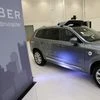 Uber's Volvo XC90 self driving car is shown during a demonstration of self-driving automotive technology in Pittsburgh, Pennsylvania