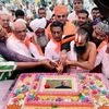People of all religions celebrate birthday of  Prime Minister Narendra Modi in Ahmedabad, Gujarat.