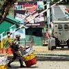 Army personnel in action inside the Army Brigade camp during a terror attack in Uri, Jammu and Kashmir. Photo: PTI