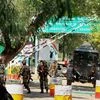 Army personnel in action inside the Army Brigade camp during a terror attack in Uri, Jammu and Kashmir.