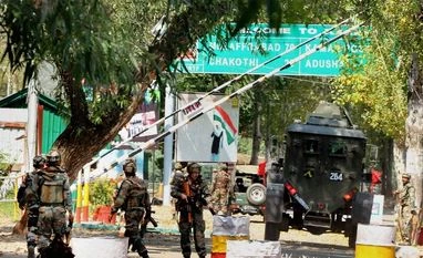 PM Modi chairs meet with top Ministers and officials on Kashmir Army personnel in action inside the Army Brigade camp during a terror attack in Uri, Jammu and Kashmir.