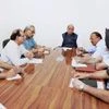 Home Minister Rajnath Singh holding a high-level security meeting at his residence in New Delhi on Sunday in the wake of terror attack at 12th brigade headquarters in Uri, Jammu and Kashmir.