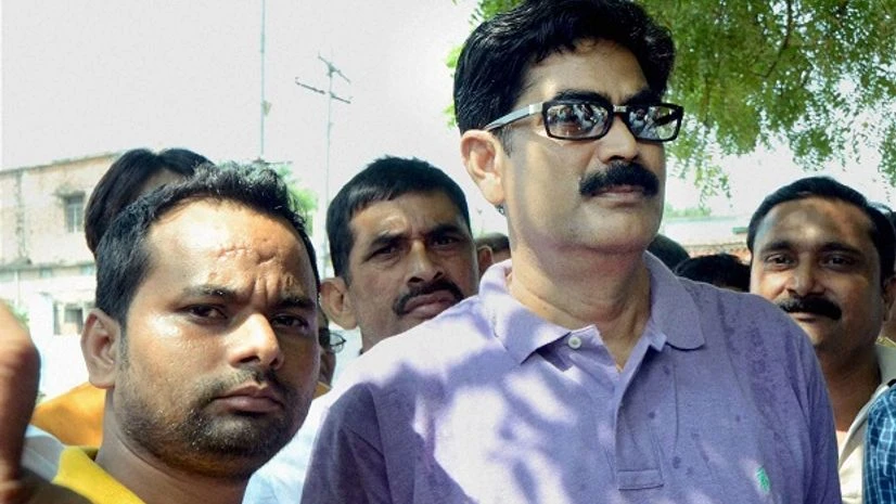 Former RJD MP Mohammad Shahabuddin with his supporters in Siwan. Photo:PTI Former RJD MP Mohammad Shahabuddin with his supporters in Siwan. Photo:PTI