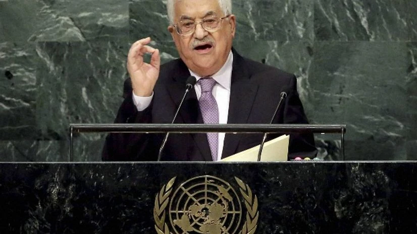 Palestinian Authority President Mahmoud Abbas addresses the 71st session of the United Nations General Assembly at UN Headquarters. Palestinian Authority President Mahmoud Abbas addresses the 71st session of the United Nations General Assembly at UN Headquarters.