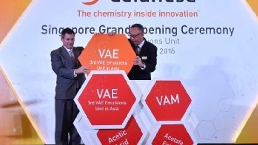 Celanese opens a vinyl acetate ethylene (VAE) unit in Singapore Celanese opens a vinyl acetate ethylene (VAE) unit in Singapore