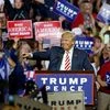 epublican presidential candidate Donald Trump points to supporters as he speaks at a campaign rally. Photo: AP | PTI
