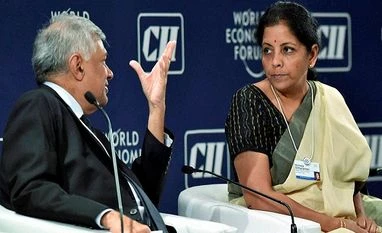 India, Pakistan should find a way of working closely: Sri Lanka Sri Lankan Prime Minister Ranil Wickremesinghe with Commerce and Industry Minister Nirmala Sitharaman during the opening day of India Economic Summit in New Delhi. Photo: PTI