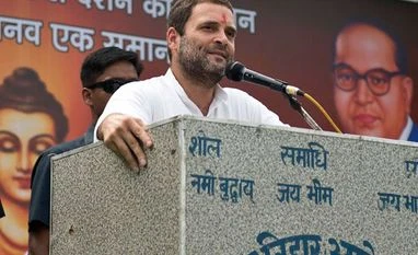 Rahul attacks PM Modi over surgical strikes Congress Vice-President Rahul Gandhi addressing people during his kisan yatra.