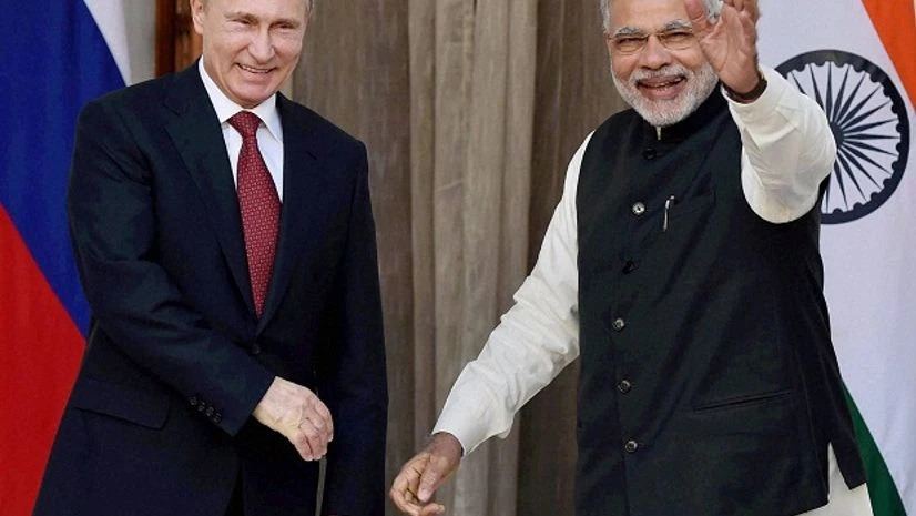 File photo of Prime Minister Narendra Modi with Russian President Vladimir Putin. File photo of Prime Minister Narendra Modi with Russian President Vladimir Putin.
