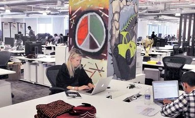 Facebook could be a real threat to listing players Employees at Facebook office in Hyderabad