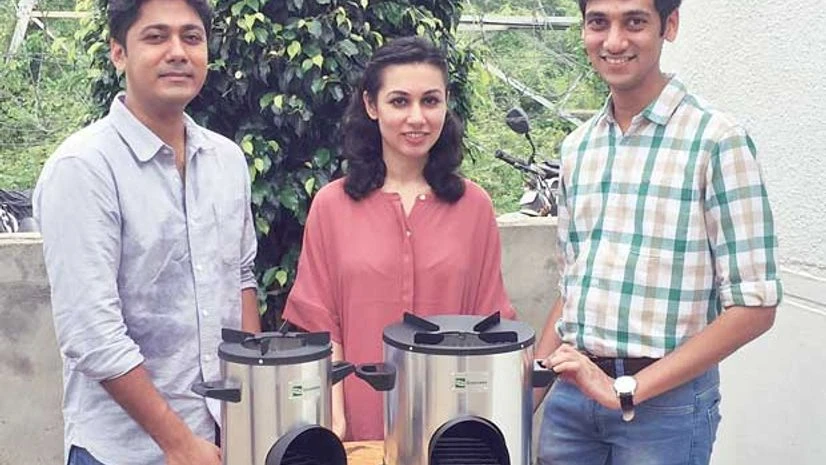 (From left) Ankit Mathur, Neha Juneja and Shoeb Kazi, co founders of Greenway Grameen (From left) Ankit Mathur, Neha Juneja and Shoeb Kazi, co founders of Greenway Grameen