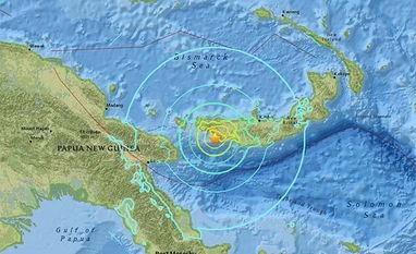 6.9-magnitude quake hits off Papua New Guinea: USGS 6.9-magnitude earthquake struck off Papua New Guinea. (Photo: earthquake.usgs.gov)