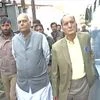 Yashwant Sinha arrives to meet SAS Geelani at his residence