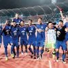 Bengaluru FC players celebrate after beating Johor Darul Ta'zim FC to reach the AFC Cup final