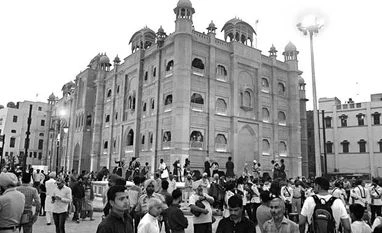 The façade of the market on the street has been designed keeping Rajputana and Mughal architecture in mind The façade of the market on the street has been designed keeping Rajputana and Mughal architecture in mind