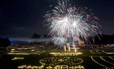 To ban or not to ban: Metros react to prohibition on fire crackers A view of fireworks at Madan Mohan Malviya Stadium decorated with candles and lamps on the occasion of Deepawali festival dedicate to Indian soldiers in Allahaba.Photo: PTI