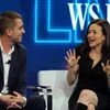 Chris Cox (left), chief product officer, and Sheryl Sandberg, chief operating officer, of Facebook speak at the WSJD Live conference in Laguna Beach, California (Photo: Reuters)