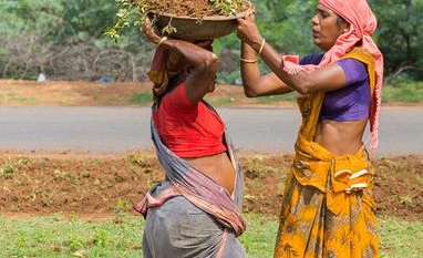 Higher MGNREGA allocation shows govt expects post-note ban rural distress A group of women employed in the NREGA scheme clean the side of the road. (Photo: Shutterstock)
