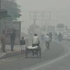 A view of New Delhi street covered with dense smog. (Photo: PTI)