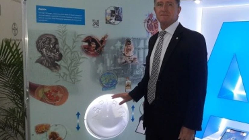 Richard van der Merwe at Bayer's global science exhibition in Mumbai Richard van der Merwe at Bayer's global science exhibition in Mumbai