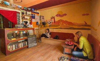 Sunny days Sol cafe in Spiti