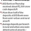 Small towns lead in old note deposits to banks