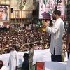 Congress Vice-President Rahul Gandhi addressing a rally in Bhiwandi, Maharashtra.