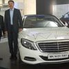 (from left) Manu Saale, managing director and CEO of Mercedes Benz Research &amp; Development India and Rodolfo Schoneburg, director, Mercedes-Benz Cars, development safety, durability, corrosion protection (Dailmler AG) at a roadshow in Kolkata on T