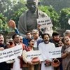 Congress protests against demonetisation in Karnataka