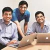 (From left) Anurag Jain, Puneet Agarwal and Manish Kumar, co-founders of KredX