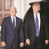 US President-elect Donald Trump (right) with Vice-President-elect Mike Pence